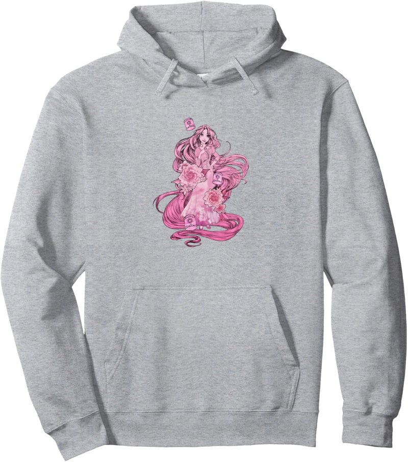 Disney Tangled Pink Tonal Rapunzel Portrait Pullover Hoodie