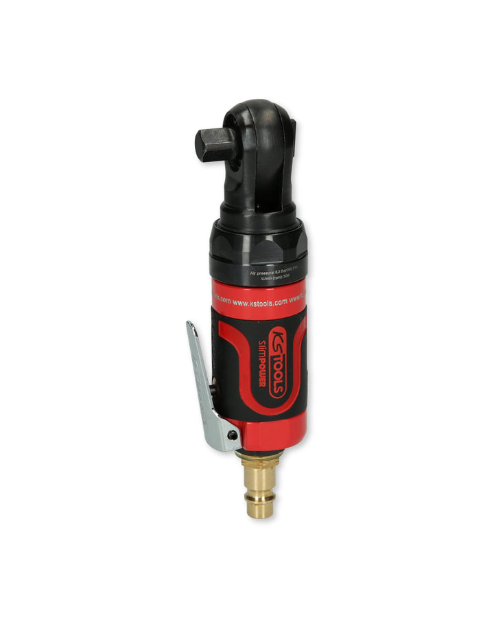 KS Tools Mini Druckluft Ratsche 3/8" SlimPOWER 515.5510 I Umschaltratsche mit Vierkantantrieb nach D