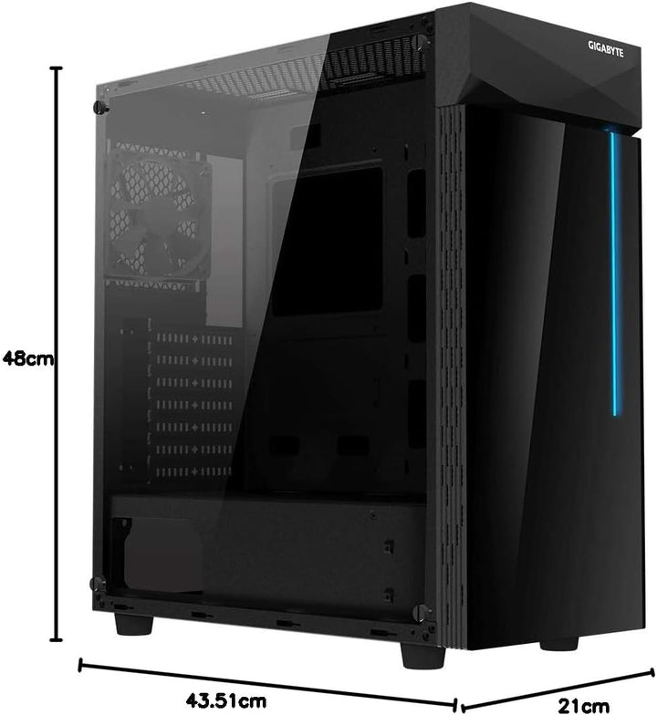 Gigabyte GB-C200G PC Case ATX/M-ATX/Mini-ITX 133353 Schwarz