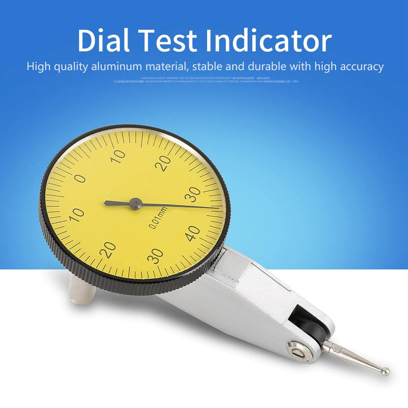 Messuhr Genauigkeit 0,01 Mm Hebelskala Comparatore Messuhr Taster Test Indicator Tool Kit Gauge mit