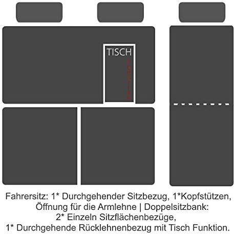 Z4L Sitzbezüge Hero Passgenau geeignet für Ford Transit ab 2014-1+2