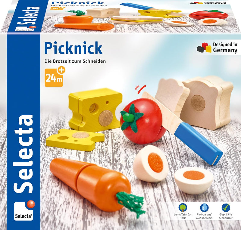 Selecta 62020 Picknick, Klett und Schneidespielzeug, 2 Jahre to 5 Jahre, 13 Teile