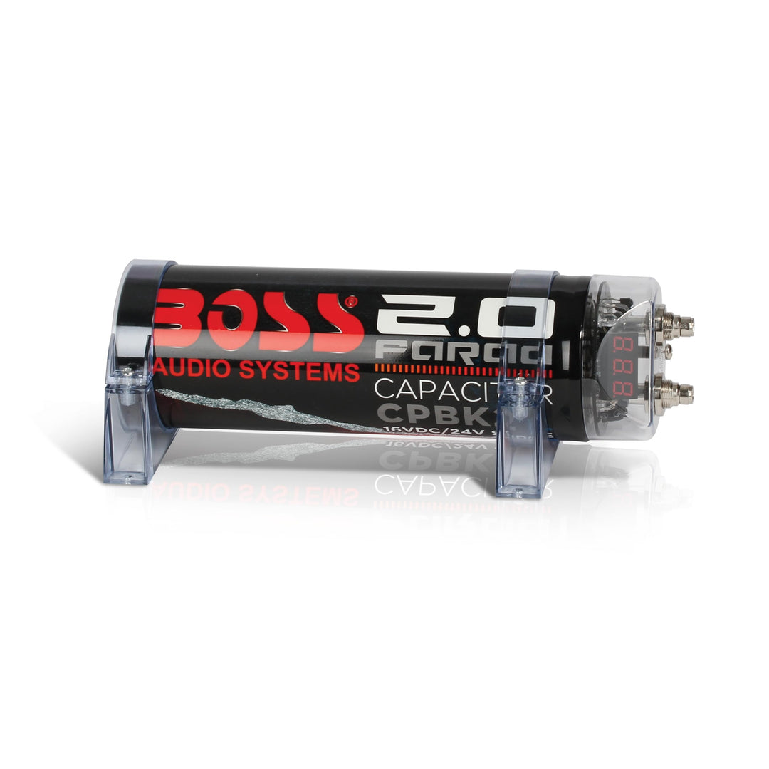 BOSS AUDIO CPBK2 2 Farad Kondensator Standardverpackung, Standardverpackung