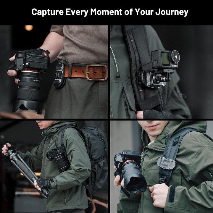 PGYTECH Beetle Kamera Clip V2 (Nur Clip) mit Platte Schnellwechselsystem für Sony, Nikon, Fuji, DSLR