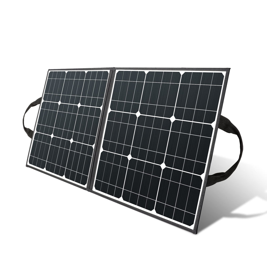 Solarpanel Faltbar 100W Solar Powerbanks 18V Monokristalline Solarmodule Balkonkraftwerk Camping Pow