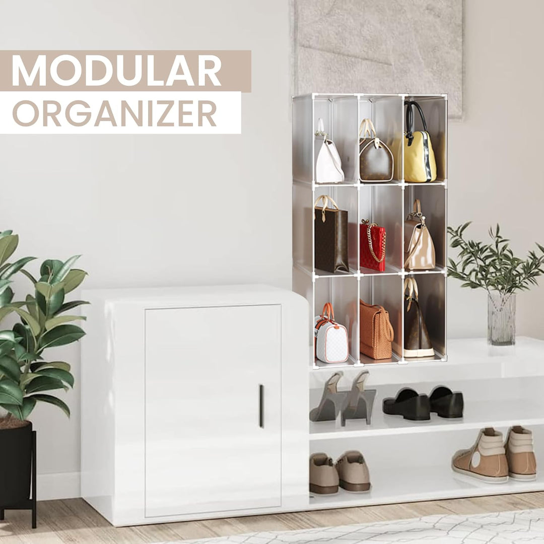 Taschenorganizer, Modulares Regal für Schrank, Regal für Zimmer, Flur. Aufbewahrungsregal für Zuhaus
