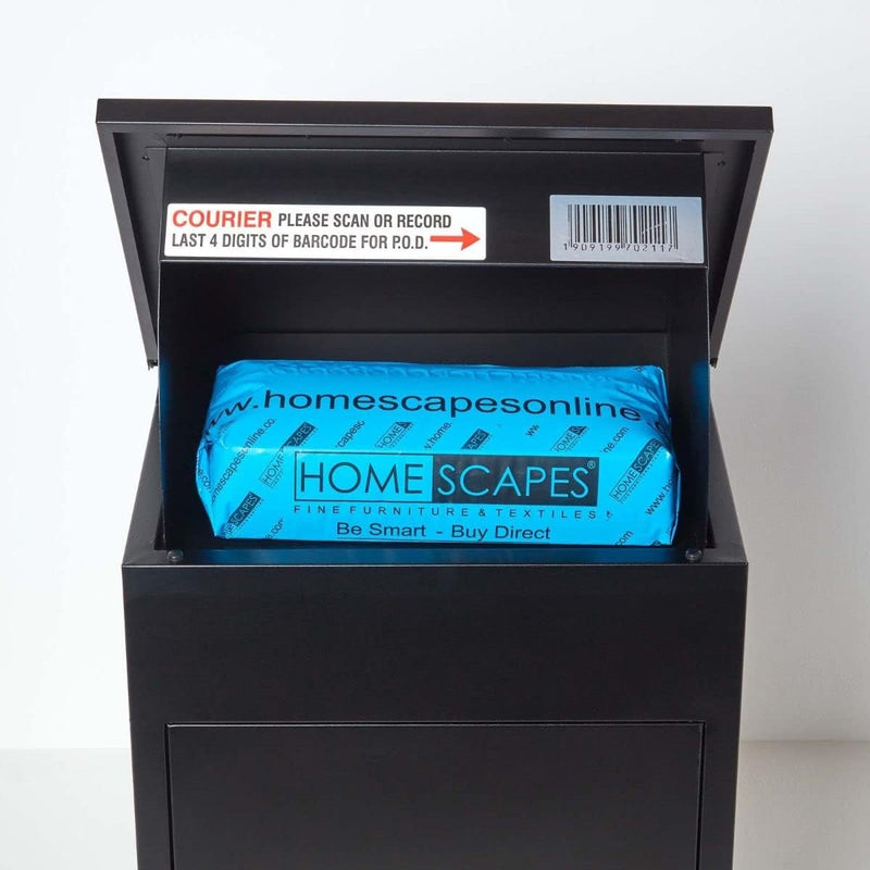 Smart Parcel Box, mittelgrosser Paketbriefkasten mit Paketfach und Briefkasten, sicherer Paketkasten