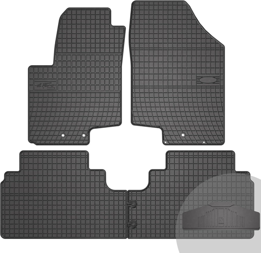 FROGUM EL Toro Gummimatten Ganzjähriges-Set von Autofussmatte Auto Fussmatten für Hyundai ix20 2010-