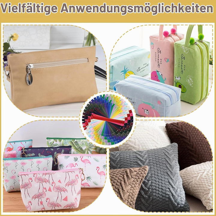 Reissverschluss, 24 Farben Nylon Reissverschlüsse, 15cm 20cm 25cm 30cm lang, 2.5cm breit für Kleidun