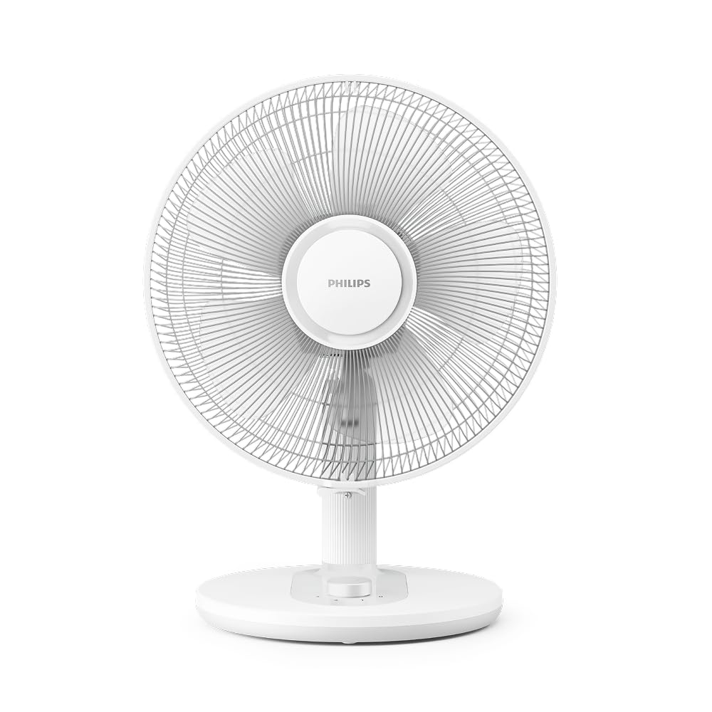 Philips Tischventilator 1000 Series, Leistungsstark & Leise, 35 dB(A), 3 Geschwindigkeiten, Klein, D