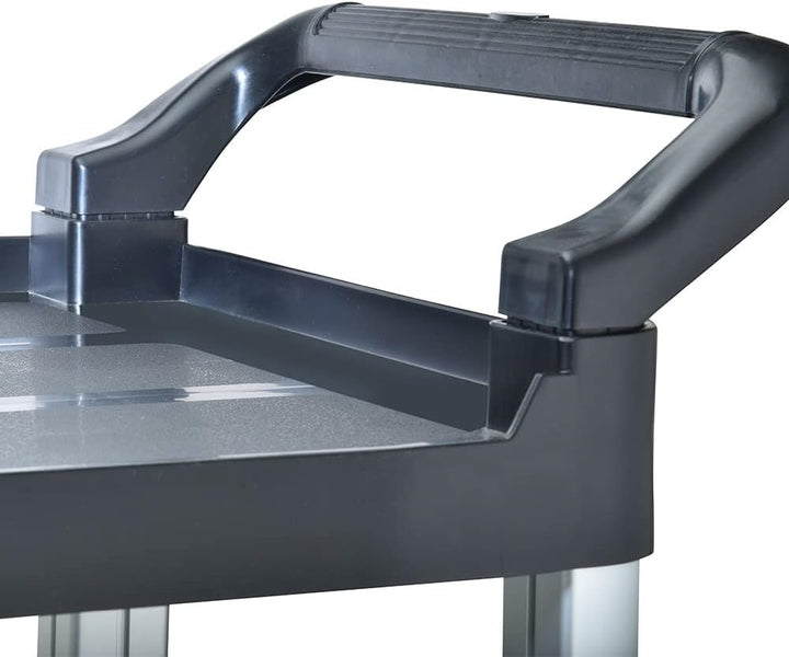 BPT Servierwagen mit 3 Böden Partition Küchenwagen,Tragfähigkeit 250 kg,Reinigungswagen im Restauran