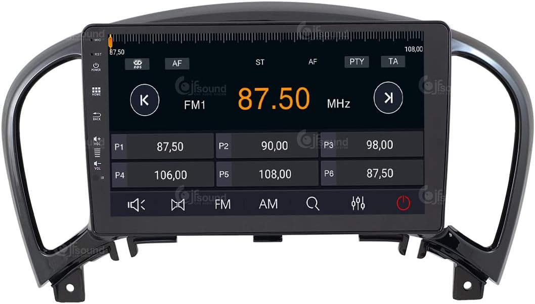 Personalisiertes Autoradio für Nissan Juke mit GPS und Einzelkamera serienmässig Android GPS Bluetoo