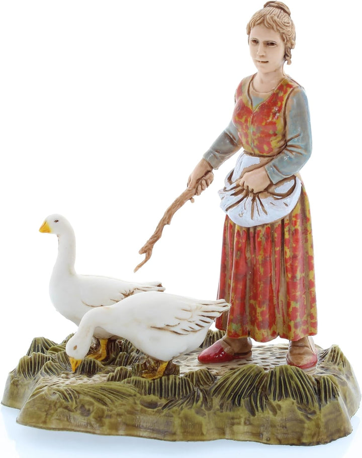 Moranduzzo Set 4 Berufe für Frauen für Krippe 10 cm Massstab 1:20 - Unzerstörbare Krippenfiguren - S