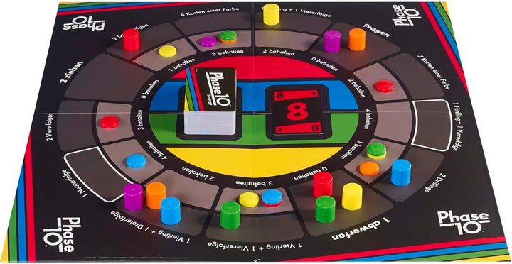 Mattel Games Phase 10 Brettspiel Strategy, interaktives Spiel für die Familie, Perfekt als Kinderspi