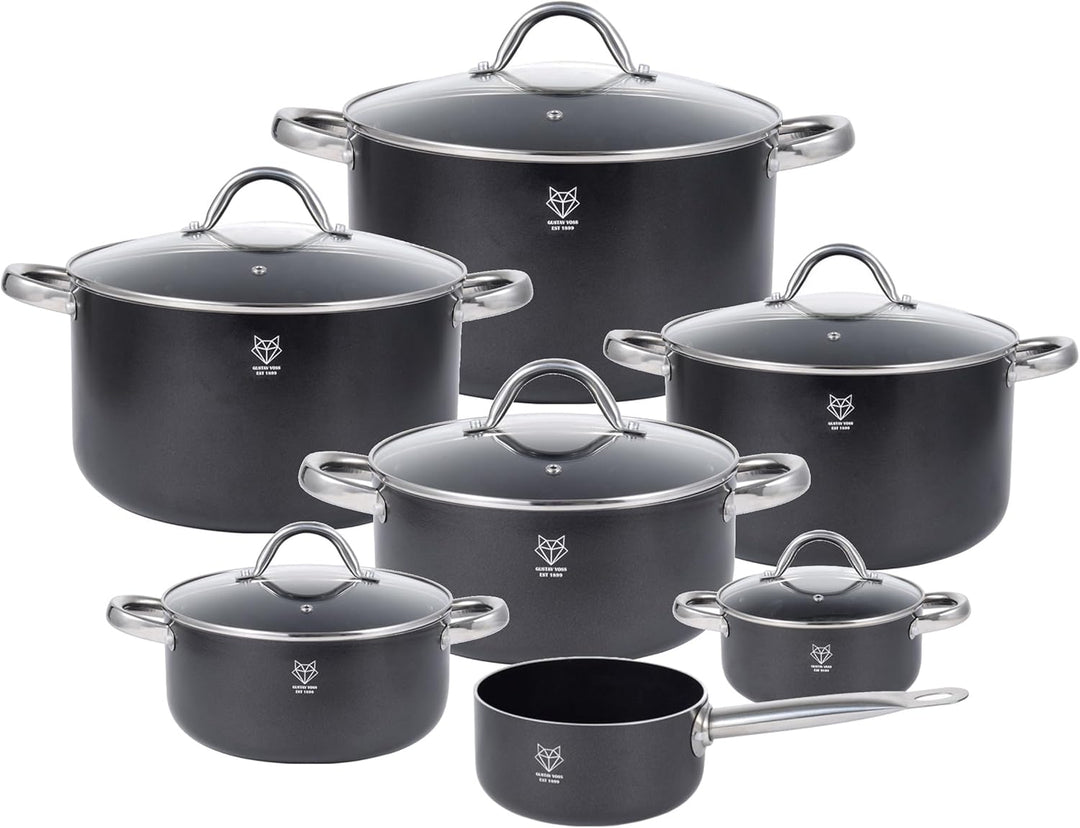 Kochtopf Gemüsetopf Bratentopf Topf langlebige Procalon®Cera-Beschichtung gehärtete Aluminiumlegieru