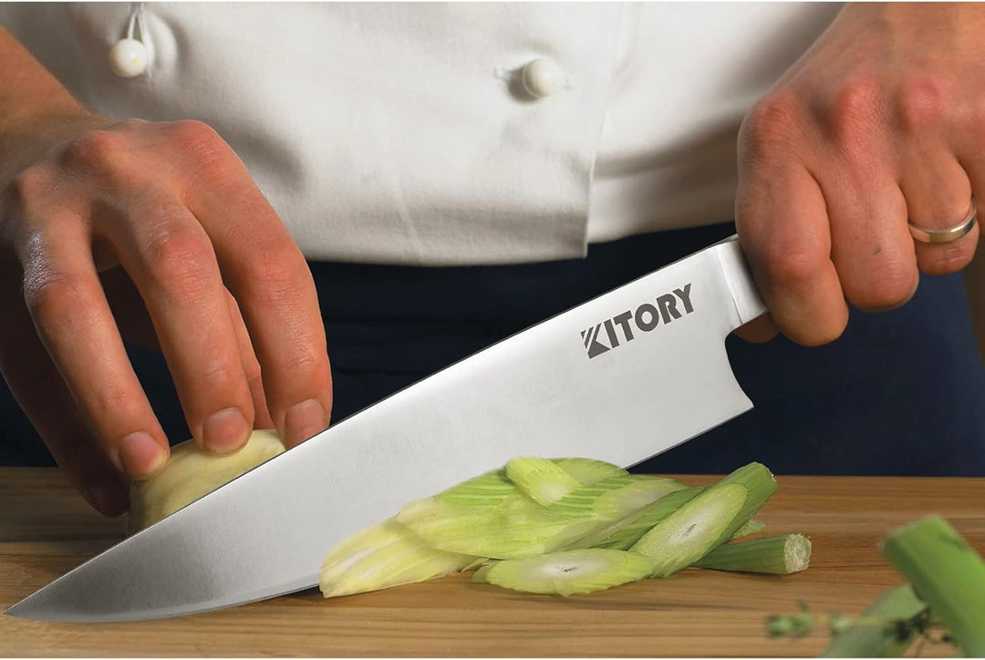 Kitory Kochmesser, Profi Küchenmesser, Scharf Chefmesser 20cm Klinge Fleischmesser mit Pakkaholzgrif
