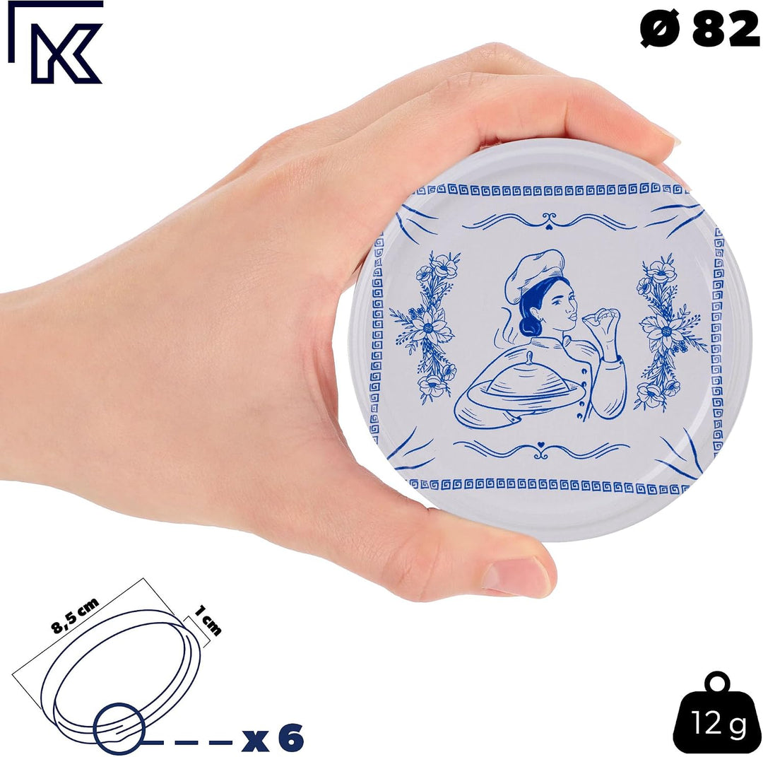 KADAX Einmachgläser 425ml TO82, Sturzgläser Mason Jar mit Schraubdeckel, Luftdichte Twist-off Gläser