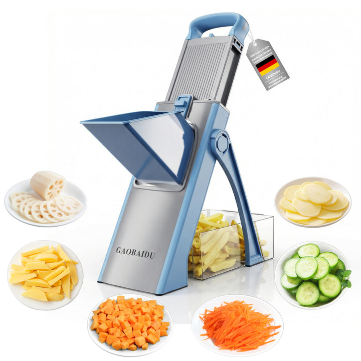 Mandoline Vegetable Slicer Pommesschneider Gurkenhobel，für die Küche, Zerkleinerer, Gemüseschneider