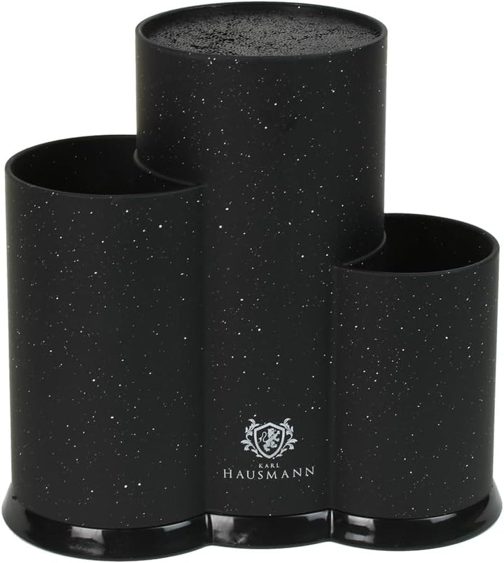 Universeller 3 in 1 Messerblock ohne Messer, Multifunktional Runder Messerblockhalter Aufbewahrung S