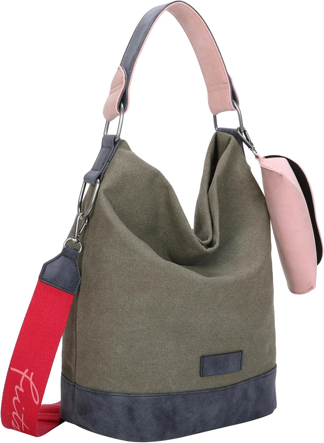 Fritzi aus Preussen Damen Izzy07 Canvas Hobo-Tasche Olive, Olive