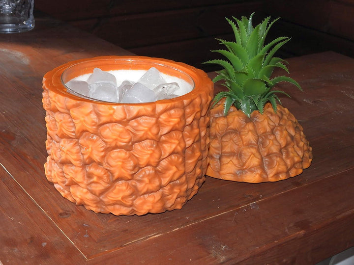 Bar Bespoke Retro Ananas-Eiskübel – Vintage-Kunststoff in Ananasform 1 —, 1 —