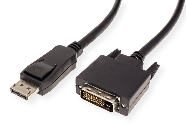 VALUE DisplayPort Kabel DP ST - DVI-D ST, schwarz, 1 m 1m, 1m