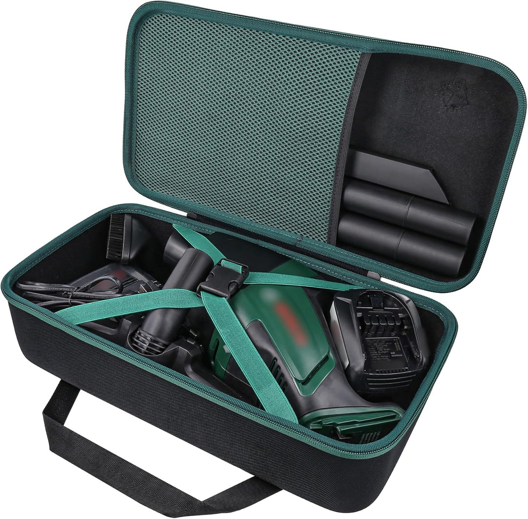 co2CREA Hart Tragbare Schutzhülle Etui Tasche für Bosch Home and Garden Akku-Handstaubsauger Univers