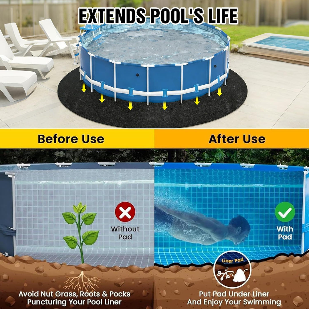 270CM Pool Bodenplane,Runden Poolmatte,Poolunterlage Bodenschutzplane Bodenmatte Poolunterlage Matte