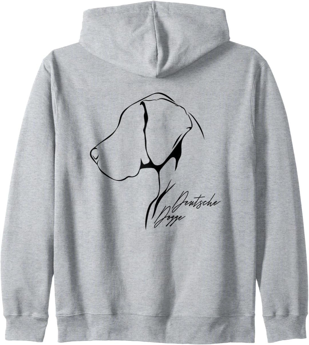 Deutsche Dogge Profil Hunderasse Hund Hunde Kapuzenjacke