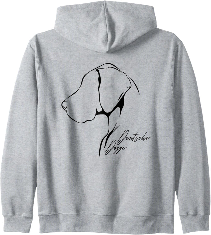 Deutsche Dogge Profil Hunderasse Hund Hunde Kapuzenjacke