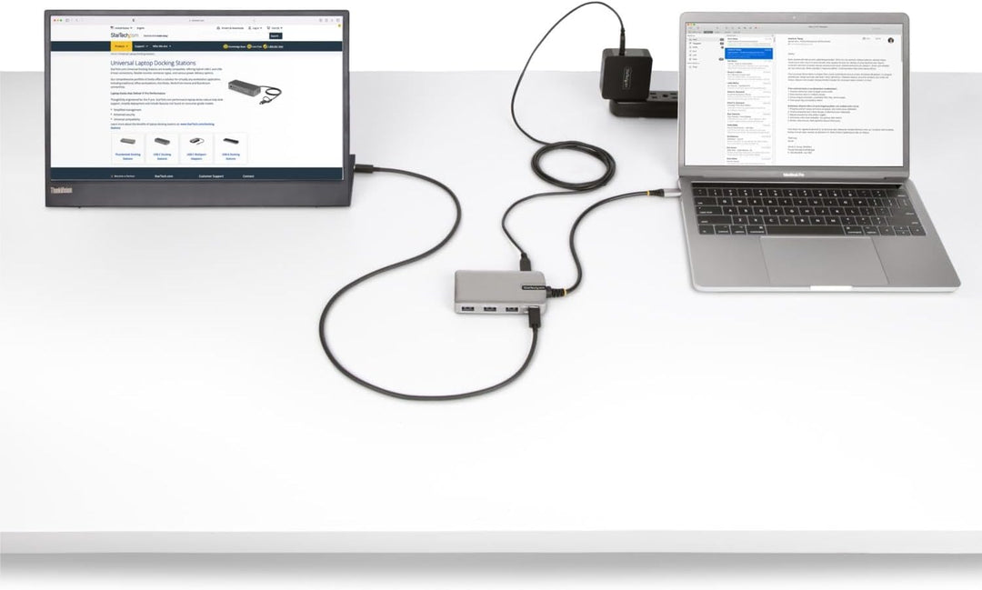 StarTech.com 4-Port USB-C Hub with DP Alt Mode Video Output 4K 60Hz 3x USB-A 1x 100W Power Delivery