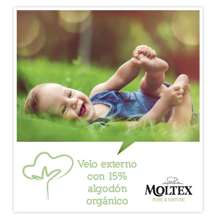 Moltex Pure & Nature Ökologische Windeln Grösse 2 (3-6 kg) - 144 Windeln, Die Verpackung kann variie