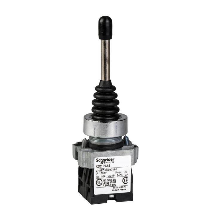 Schneider Electric Controller XD2PA24 | Komplette Joystick-Steuereinheit | Chrom-beschichtes Metall