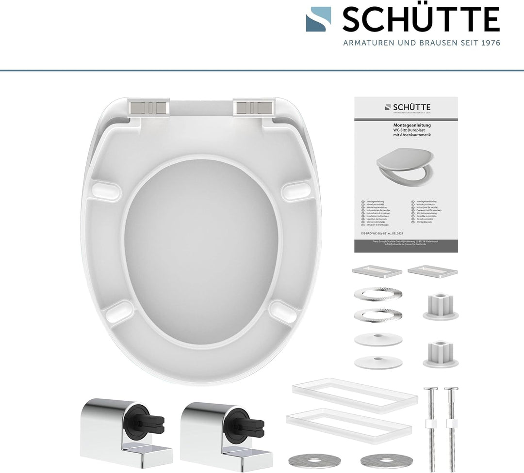 Schütte WC-Sitz NEON PAINT mit Absenkautomatik, Toilettendeckel passend für alle handelsüblichen WC-