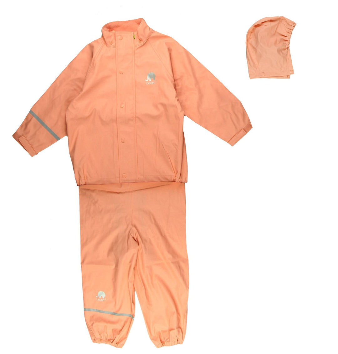 Celavi Unisex Baby Regenanzug Regenanzug 80 Orange, 80 Rosa