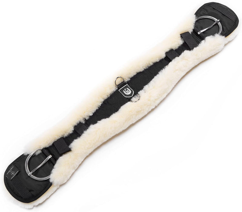 CHRIST Lammfell Western-Sattelgurt KONTURGURT von Werner anatomisch geformter Westerngurt (Kurzgurt)