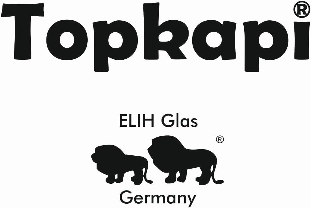 Topkapi – 18-TLG Türkisches Tee-Set Galata-Sultan, 6 Teegläser, 6 Untersetzer, 6 Teelöffel, Komplett