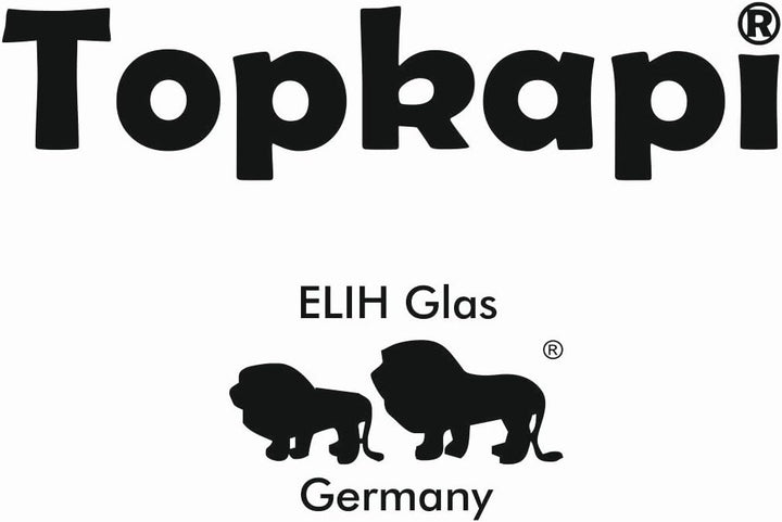 Topkapi – 18-TLG Türkisches Tee-Set Galata-Sultan, 6 Teegläser, 6 Untersetzer, 6 Teelöffel, Komplett