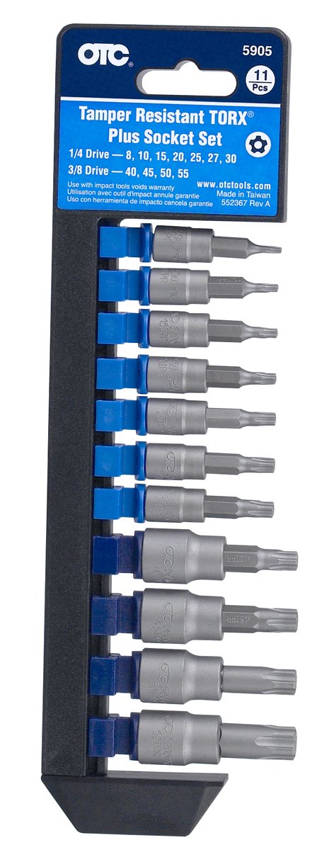 OTC Steckschlüsselsatz TORX Plus 11-teilig manipulationssicher 5905