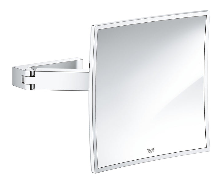 GROHE Selection Cube Bad-Accessoires (Kosmetikspiegel, Material: Glas / Metall) chrom,