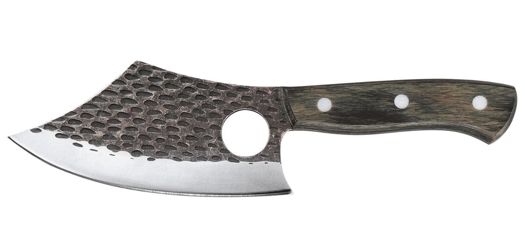 Zassenhaus Kochmesser FARMER 14 cm | handgefertigter Klingenstahl mit Loch | Griff aus Pakkaholz | m