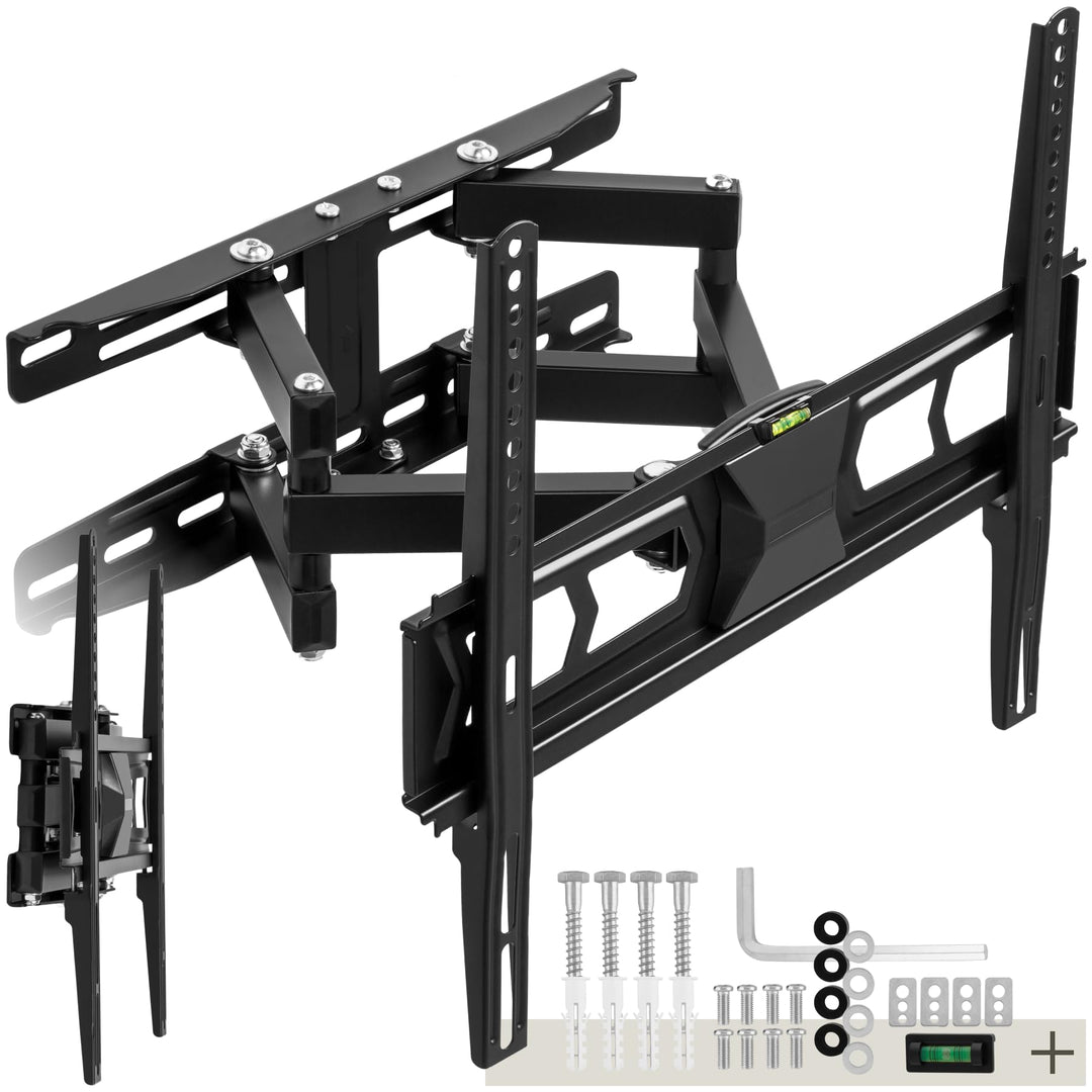 tectake® TV Wandhalterung schwenkbar, Fernseher Halterung neigbar, Monitor Halterung, Bildschirmhalt