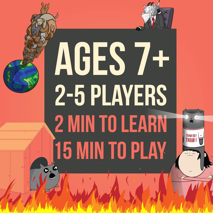 Exploding Kittens Barking Kittens Expansion, 2-5 Players, Ages 7+ Expansion: Barking Kittens, Expans