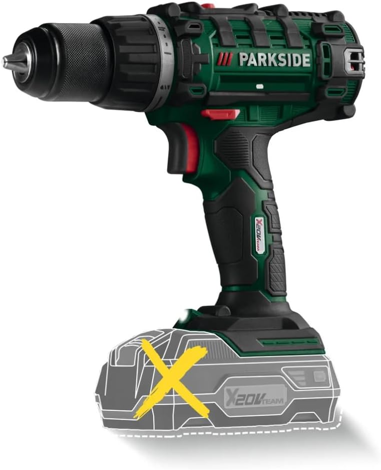 Parkside Akku- Bohrschrauber PABS 20- Li X20V im Transportkoffer (ohne Akku und Ladegerät)