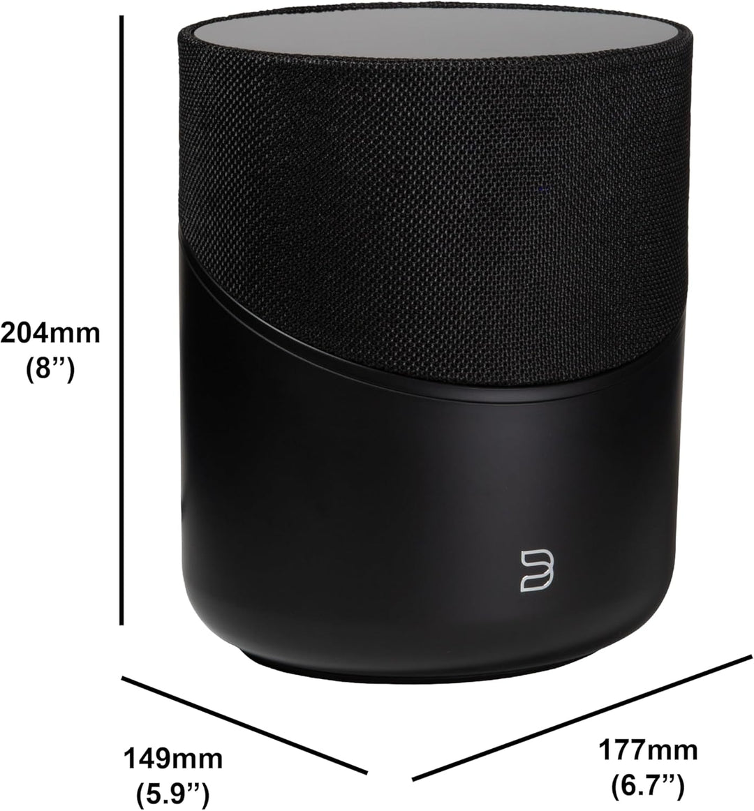 Bluesound Pulse M Omni-Hybrid kabelloser Musikstreaming-Lautsprecher mit Bluetooth - Schwarz - kompa