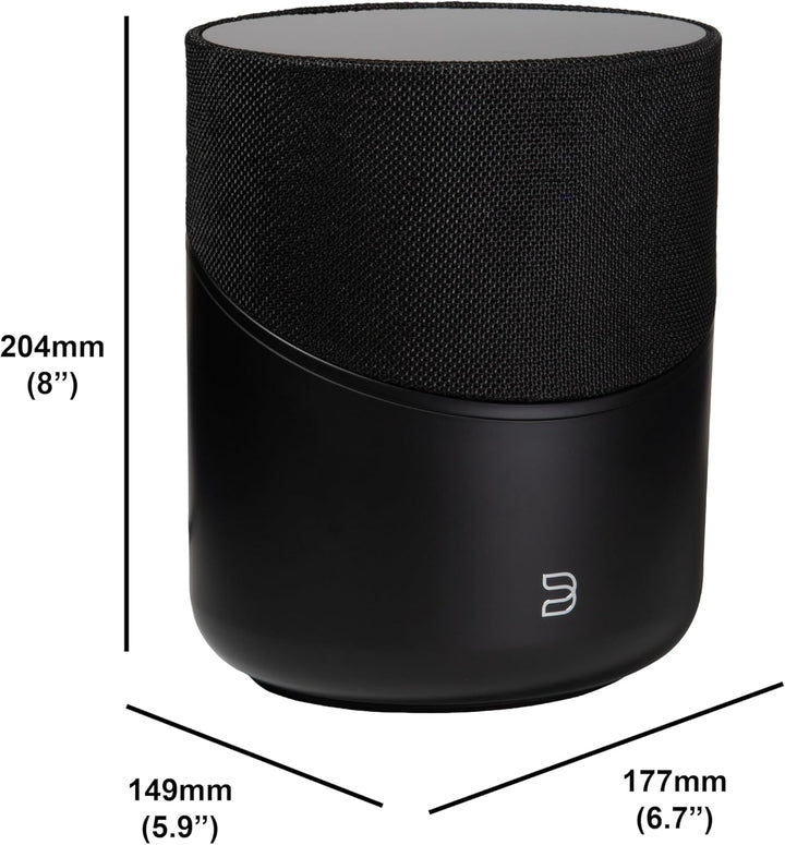Bluesound Pulse M Omni-Hybrid kabelloser Musikstreaming-Lautsprecher mit Bluetooth - Schwarz - kompa