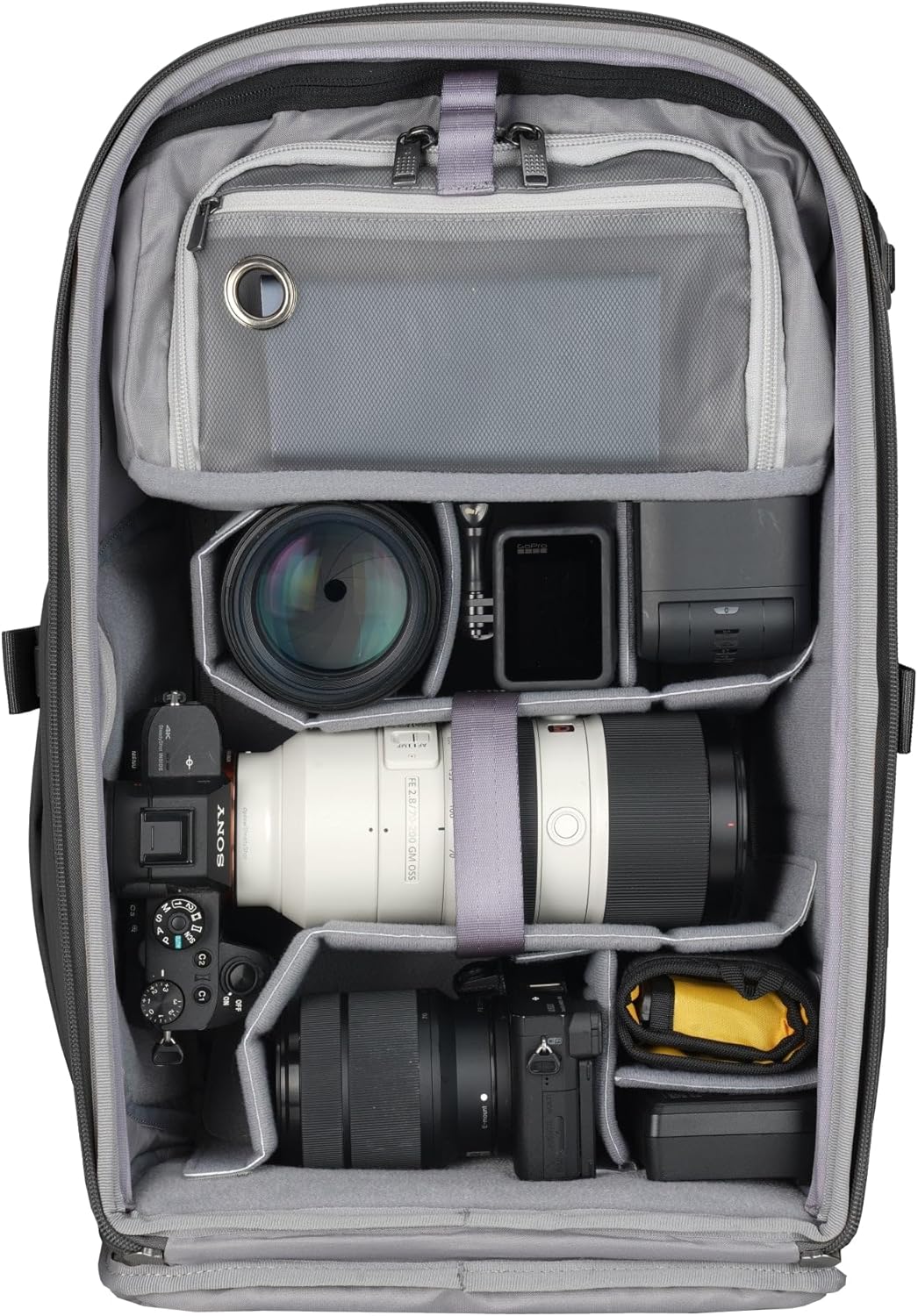 Vanguard Veo Metro B25L BK Fotorucksack für Kamera, Objektive, Laptop und Tablet, Schwarz