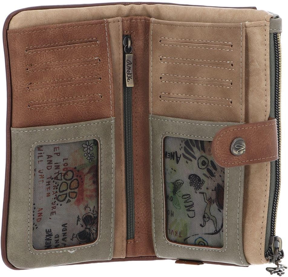 Anekke Weiche Brieftasche 36709-907 Mehrfarbig, 18 x 10 x 3, Damen WEIssE BRIEFSCHACHTEL, bunt, Einh