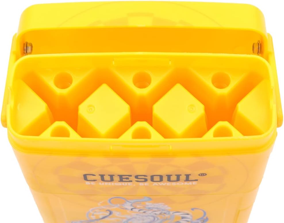CUESOUL ANTIE Hard Dart Case, Hält 6 Steeldarts/Soft Tip Darts und zusätzliches Zubehör, mit Vier my