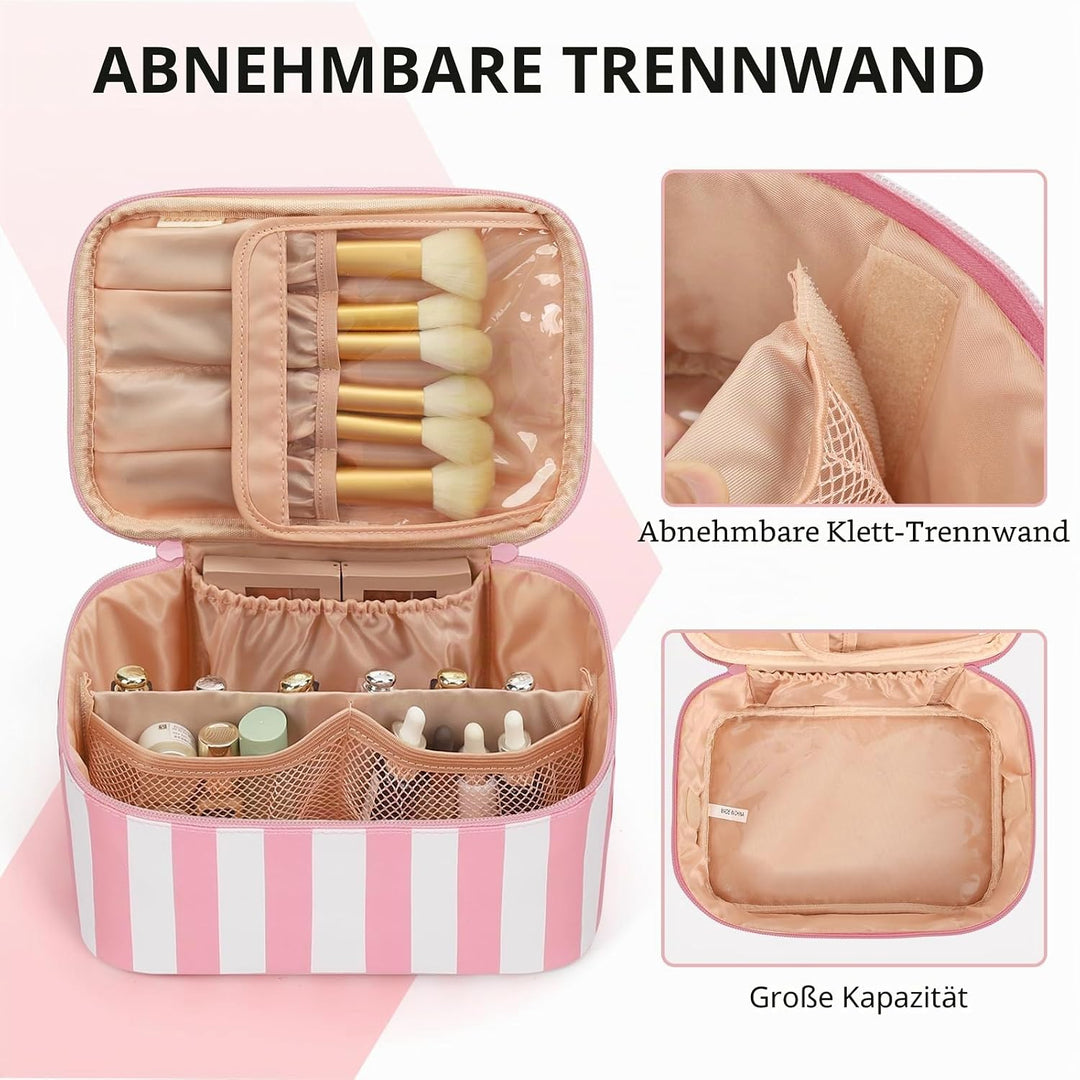 Kosmetiktasche Damen, Gross Make Up Tasche Reise Kosmetikkoffer für Frauen Travel Makeup Bag Cosmeti